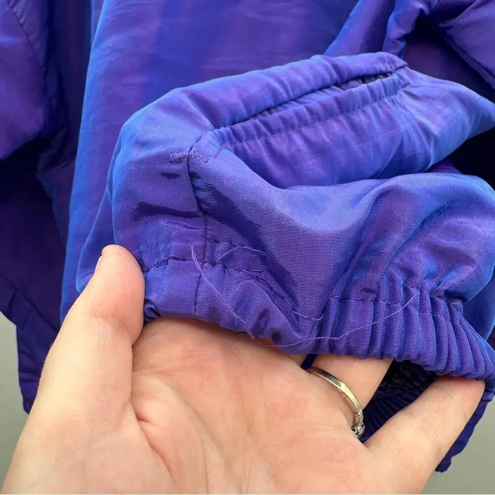 Vintage Harley Davidson Purple Jacket &‎ Pants Nylon Track Set Sz 2XL
